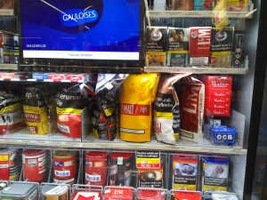 Tabak Werbung bei Kaufland